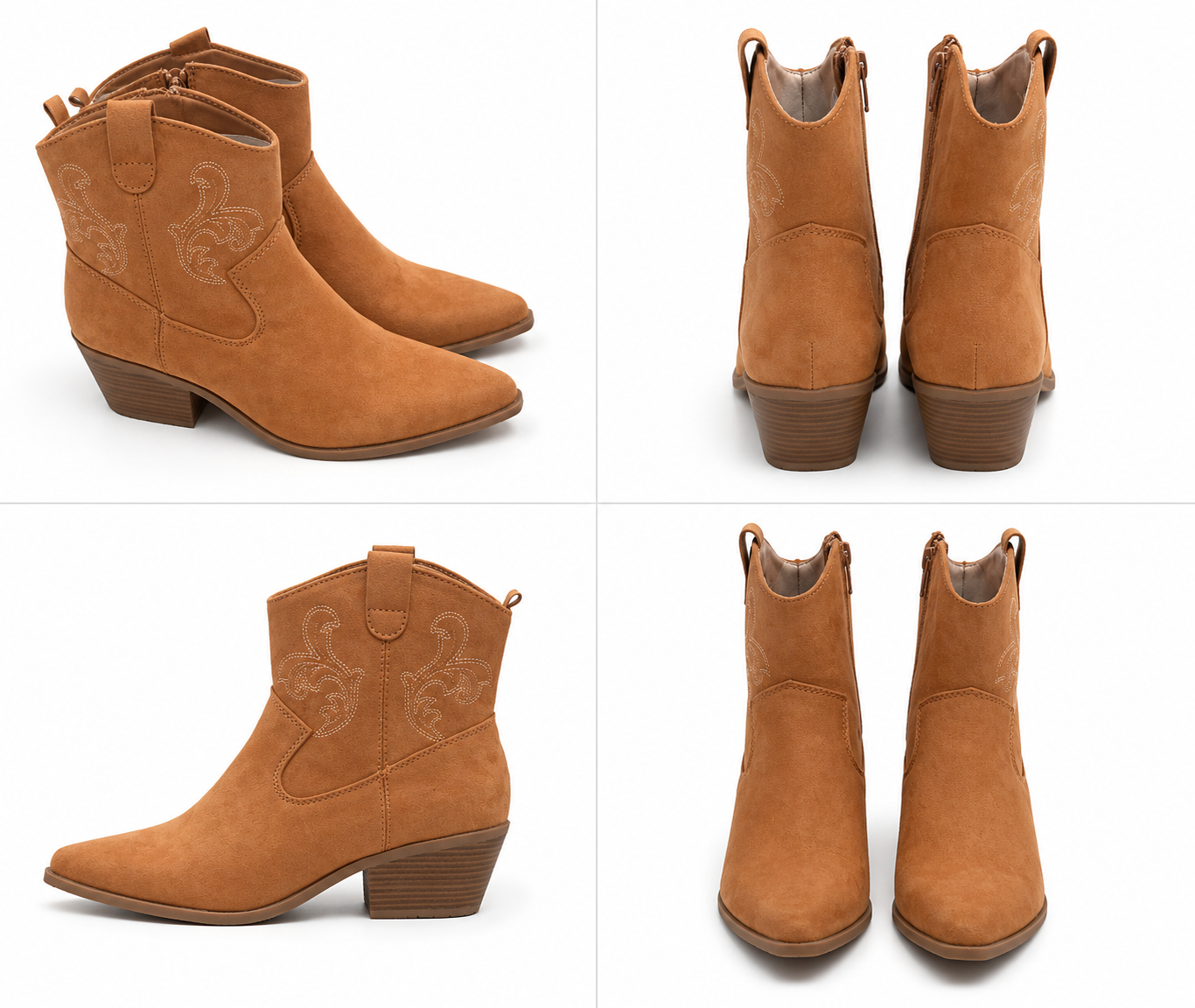 Women’s Tan Ankle Boots - Pre-Owned Size 8